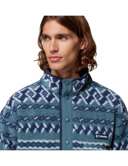 2098461 HELVETIA II PRINTED HALF SNAP FLEECE